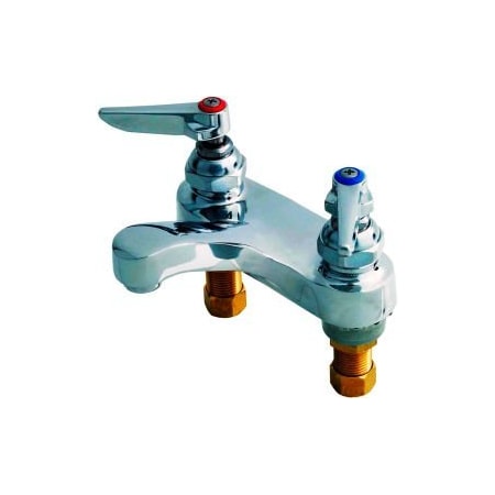 T&S Brass T&S B-0871 Lavatory Faucet, Deck Mount, 4" Centerset, 2.2 GPM, Lever Handles B-0871